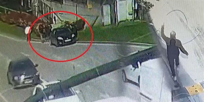 F�kra gibi h�rs�zl�k: �ald��� ara� yolda b�rakt�!