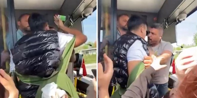 Lise öğrencisi otobüs şoförünün üzerine yürüdü
