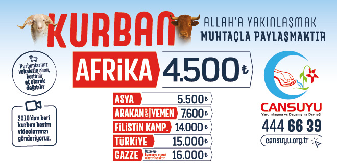Kurban, Allah'a yakınlaşmak muhtaçla paylaşmaktır.