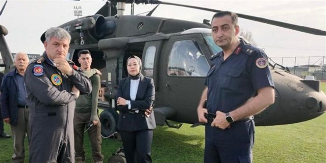 Yarg tarihinde bir ilk: Hakim kefe helikopterle gitti