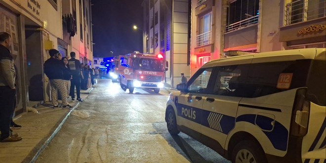 Samsun'da apartmanda yang�n