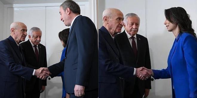 Devlet Baheli, DEM heyetini kapda karlad