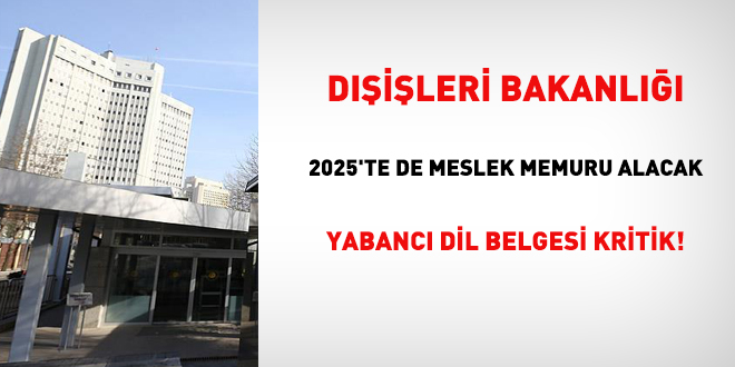 Dileri Bakanl 2025'te de meslek memuru alacak: YDS belgesi nemli