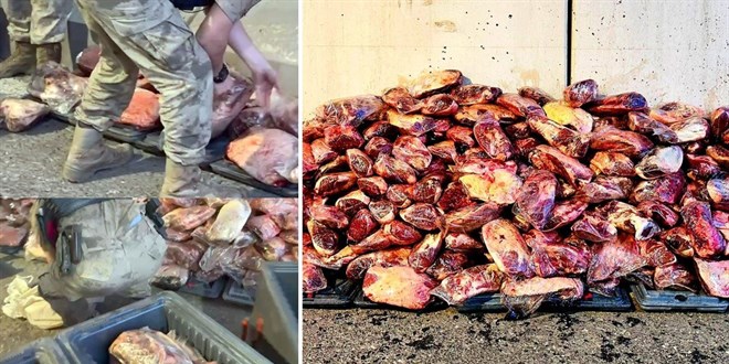 Bayram öncesi yaklaşık 2 ton bozulmuş et ele geçirildi
