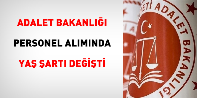 Adalet Bakanl personel almnda ya art deiti