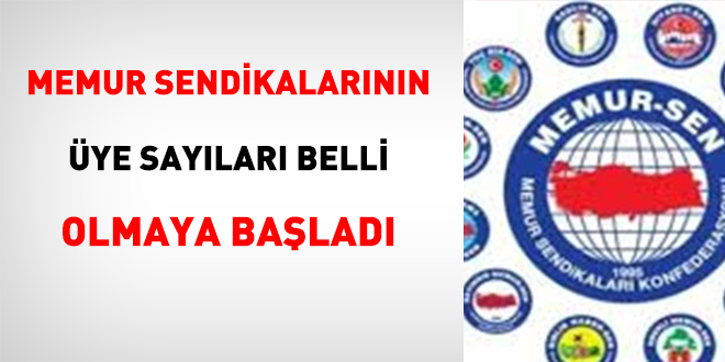 Memur sendikalarının üye sayıları belli olmaya başladı