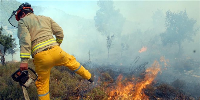 Mula'da kan iki orman yangn sndrld