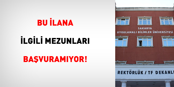 Bu İlana İlgili Mezunları Başvuramıyor!