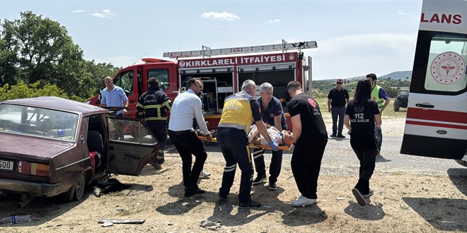 Krklareli'nde zincirleme trafik kazasnda 1 kii ld