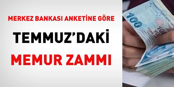 Merkez Bankas anketine gre Temmuz zamm netleiyor