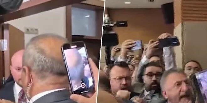 CHP'li vekiller Mustafa Varank'ın önünü kesti, arbede çıktı