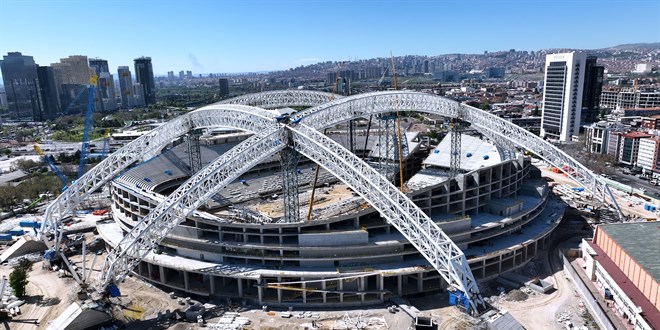 Ankara'da Dünyanın En Uzun Çelik Çatılı Stadı Yükseliyor!