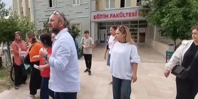 YDT oturumuna alnmaynca sinir krizi geirip hastaneye kaldrld
