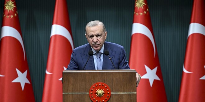 Cumhurbakan Erdoan'dan ehit olan 5 askerimiz iin taziye mesaj