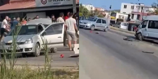 Husumetliler trafikte çarpışan oto oyunu gibi kavga etti: 3 yaralı