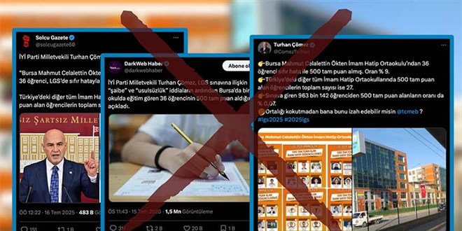 'Bir okuldan 36 LGS birincisi kt' iddias doru kmad