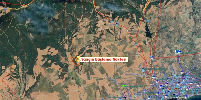 TREDA�'tan Tekirda�'daki orman yang�n�na dair a��klama