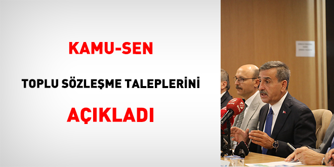 Kamu-Sen Toplu Szleme Taleplerini Aklad