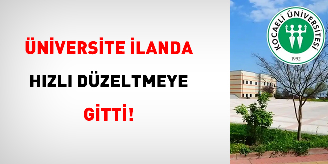 niversite landa Hzl Dzeltmeye Gitti!