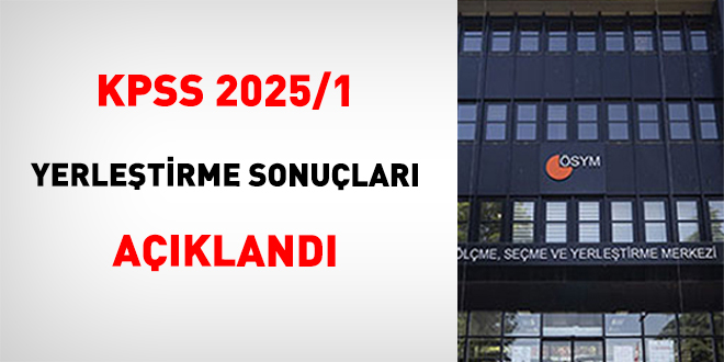 KPSS 2025/1 Yerletirme Sonular Akland