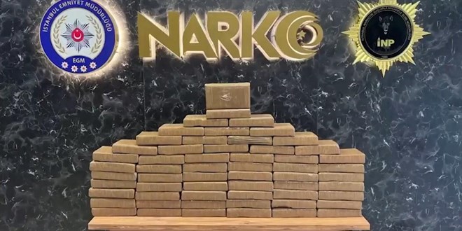 stanbul'da 60 kilogram kokain ele geirildi