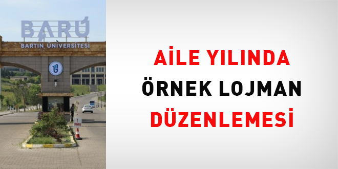 Aile ylnda rnek lojman dzenlemesi