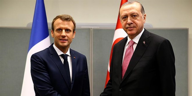 Erdo�an'dan Macron'a 'Filistin' tebri�i