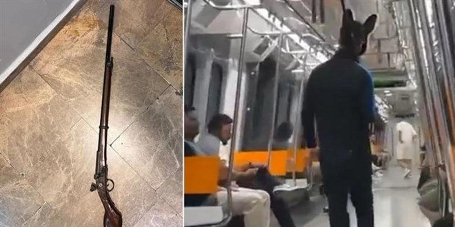 İstanbul metrosunda tavşan kostümlü genç panik yarattı!
