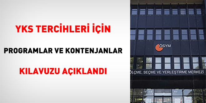 YKS Tercihleri İçin Programlar ve Kontenjanlar Kılavuzu Açıklandı
