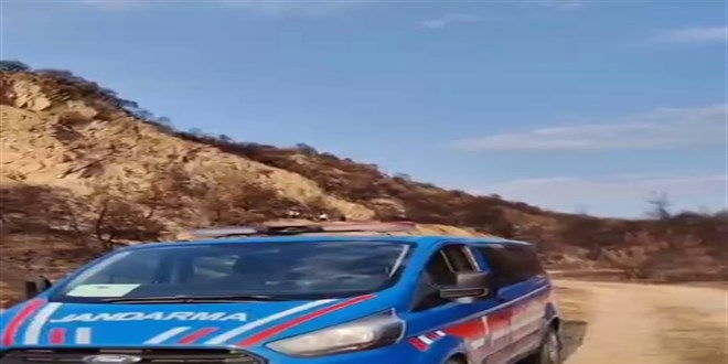 Yanan ormanda erkek cesedi bulundu