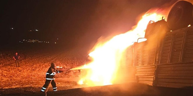 Ters dnen tr alev ald, ofr yanarak can verdi - Son Dakika Haber