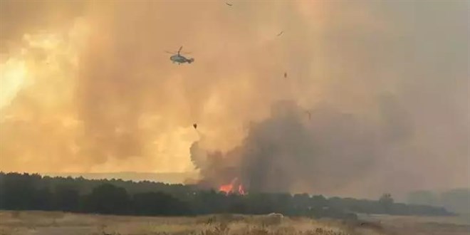 Çanakkale'de orman yangını! Tüm uçuşlar durduruldu