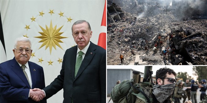 Cumhurbakan Erdoan, Mahmud Abbas ile telefonda grt