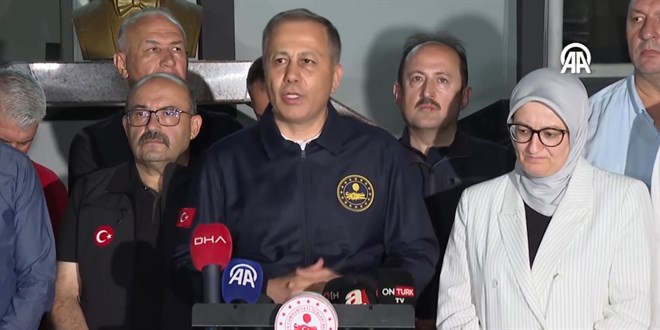 Bakan Yerlikaya: Bir can kaybmz var