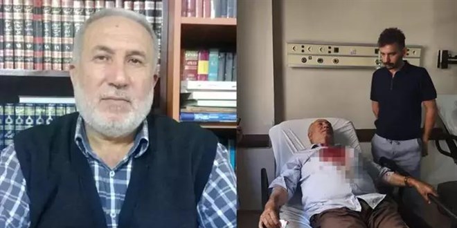 Kavgayı ayırmak isteyen imamı yumrukladı