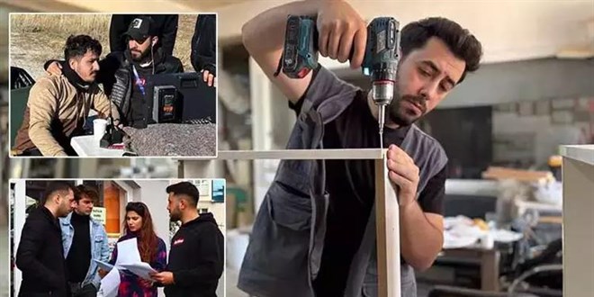 Gndz mobilya atlyesinde, akam film setinde