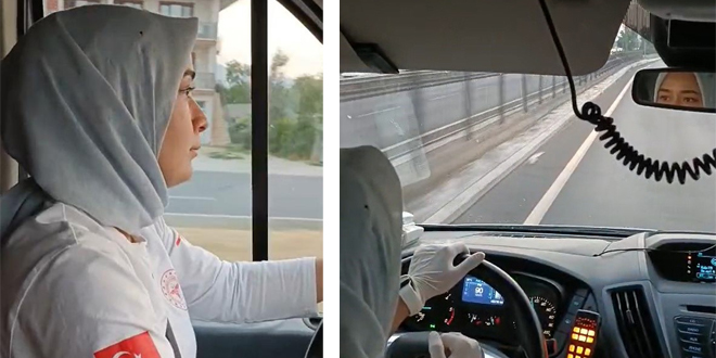 Kadn ambulans ofrleri hayat kurtaryor