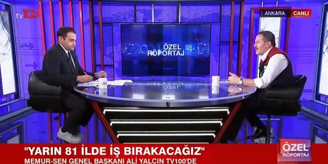 Memur-Sen Genel Bakan Yaln:  Yarn 81 ilde i brakacaz