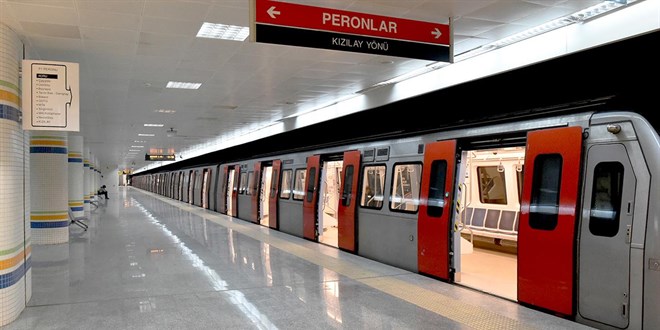 Ankara'da baz metro istasyonlar geici olarak hizmete kapatld