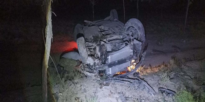 Keskin Belediye Ba�kan�n�n i�inde buldu�u otomobil kaza yapt�: 3 yaral�