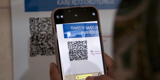 Hastanelerde hijyen iin QR kodlu yeni dnem