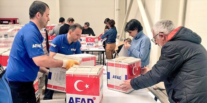 AFAD: 5 ktada 83 lkeye, Trk milletinin efkat eli ulatrld