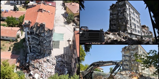 Sndrg'da binalarda hasar tespit almalar tamamland