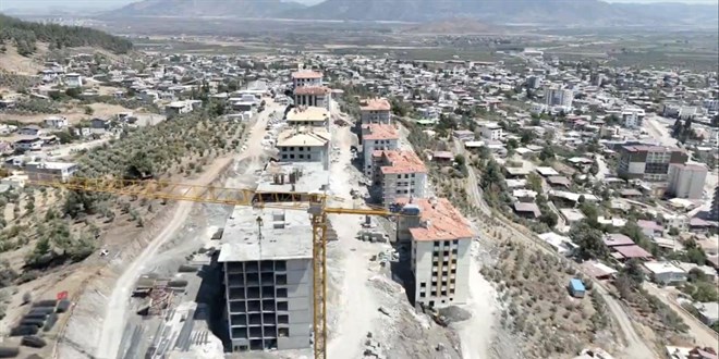 Hatay Hassa'da afet konutlarnn yapm devam ediyor