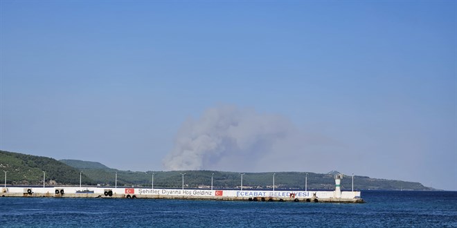 Gelibolu'da kan yangna mdahale ediliyor