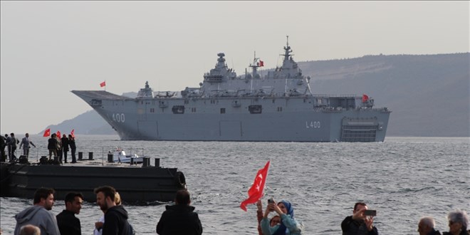 Erdo�an'dan TCG Anadolu'da 'Zafer Yolculu�u' mesaj�