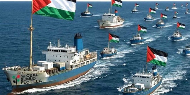 Global Sumud Filosu'nun ilk kısmı Gazze'ye doğru yola çıktı