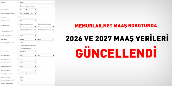 Maaş Robotu, 2025 toplu sözleşme sürecine göre güncellendi