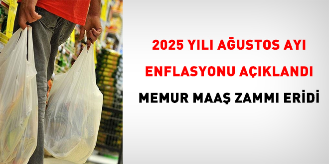 Ağustos enflasyonu açıklandı.. Memur maaş zammı eridi