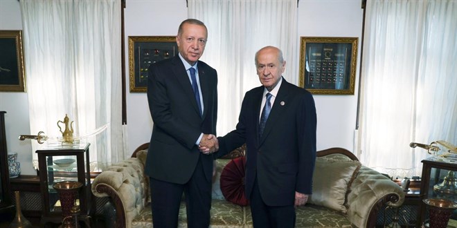 Cumhurbakan Erdoan, Baheli ile grecek